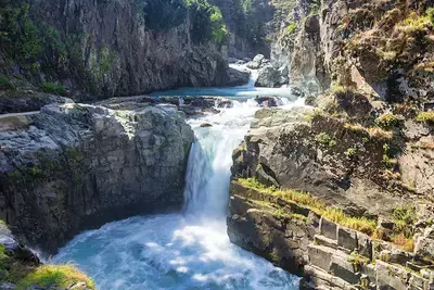 Aharbal water fall in Kashmir, the Niagra falls of Kashmir
